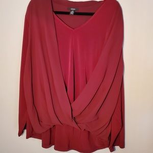 Burgundy Blouse
